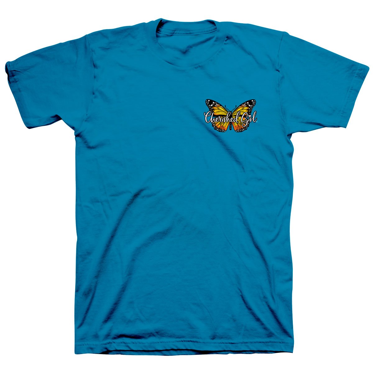 Cherished Girl Transformed Butterfly Christian T-Shirt