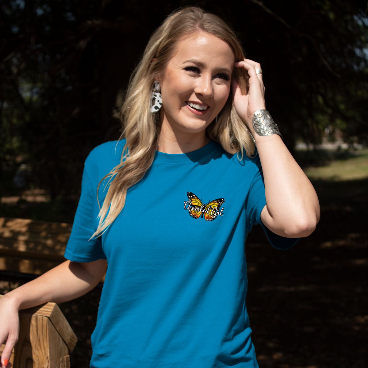 Cherished Girl Transformed Butterfly Christian T-Shirt