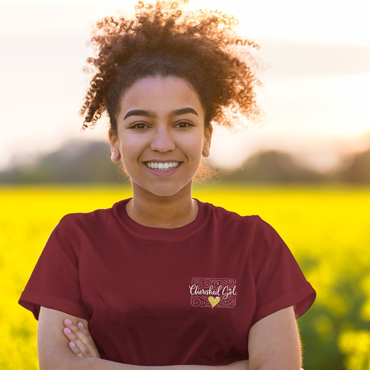 Cherished Girl God Is Love Faith T-Shirt