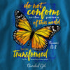Cherished Girl Transformed Butterfly Faith Long Sleeve T-Shirt