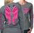Country Life Outfitters Wings Guns Vintage Gray & Pink Long Sleeve Bright T Shirt - SimplyCuteTees