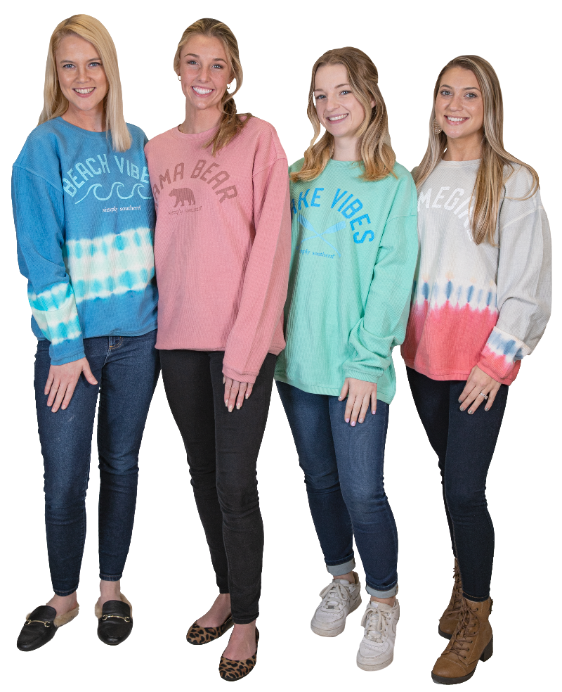 SALE Simply Southern Weekend Coastal Beach Crew Long Sleeve Sweatshirt