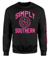 Simply Southern Crest Logo Long Sleeve Crew Sweatshirt