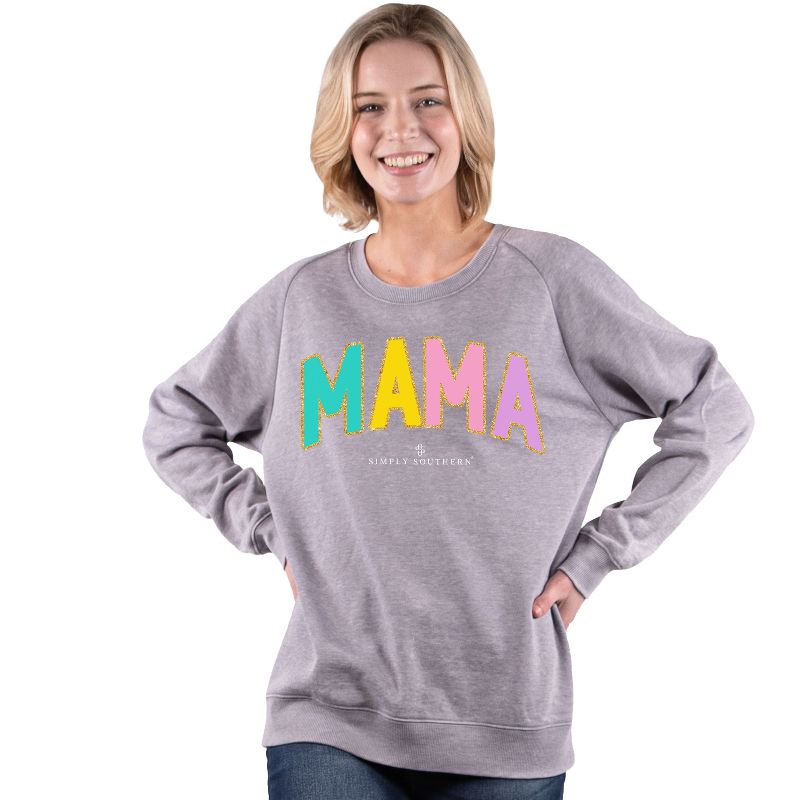 Simply Southern Mama Long Sleeve Crew Sweatshirt