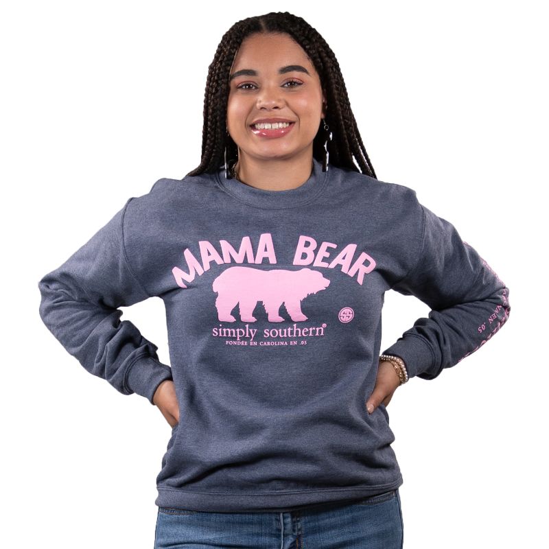 SALE Simply Southern Mama Bear Long Sleeve Crew Sweatshirt