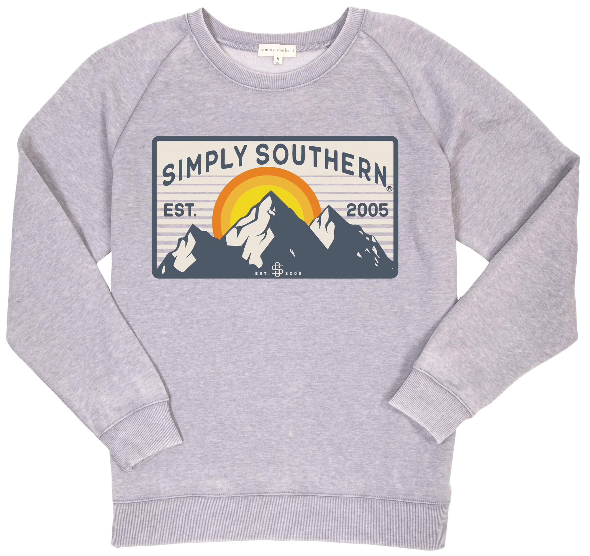 SALE Simply Southern Mountain Long Sleeve Crew Sweatshirt