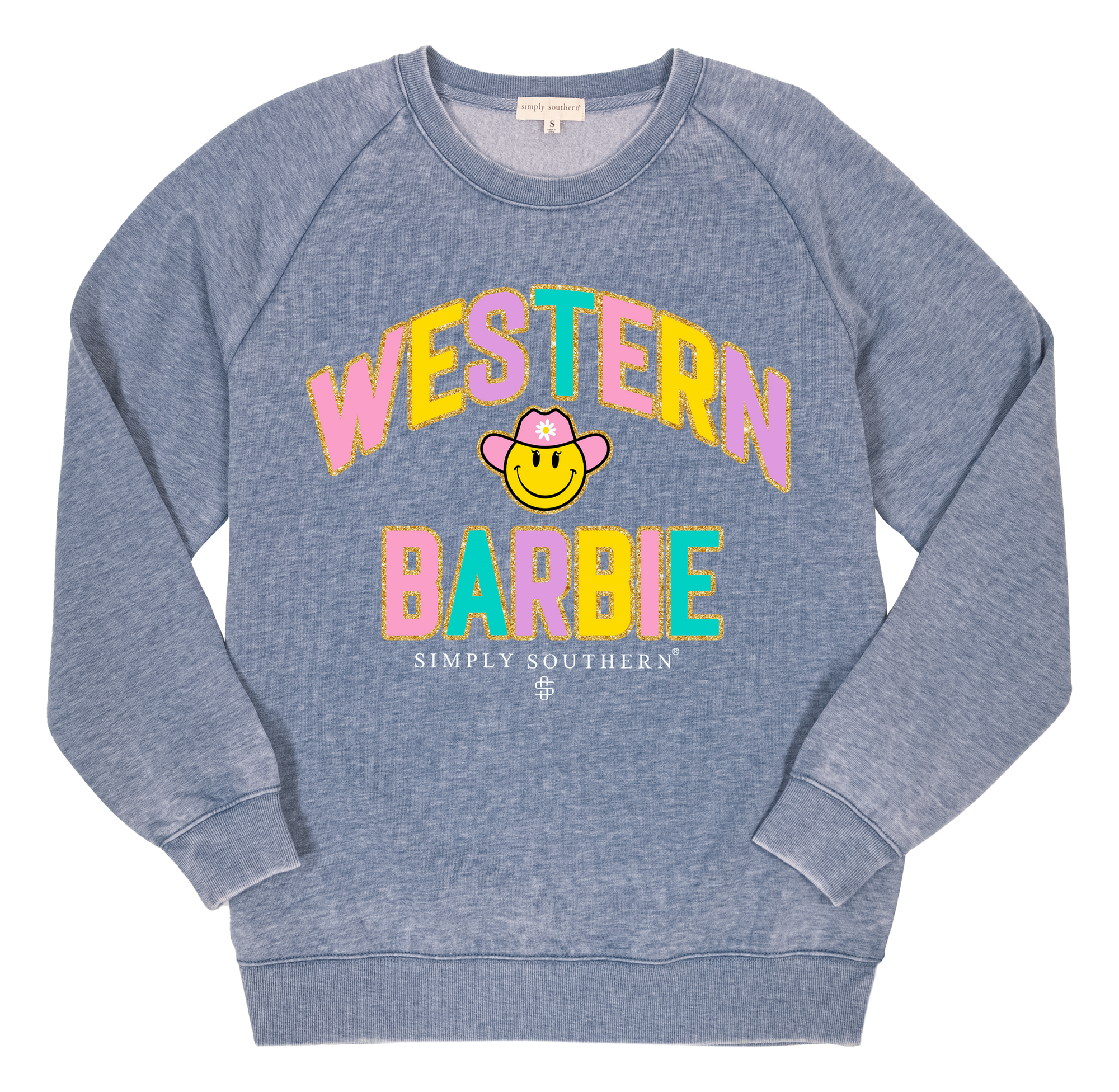SALE Simply Southern Western Long Sleeve Crew Sweatshirt