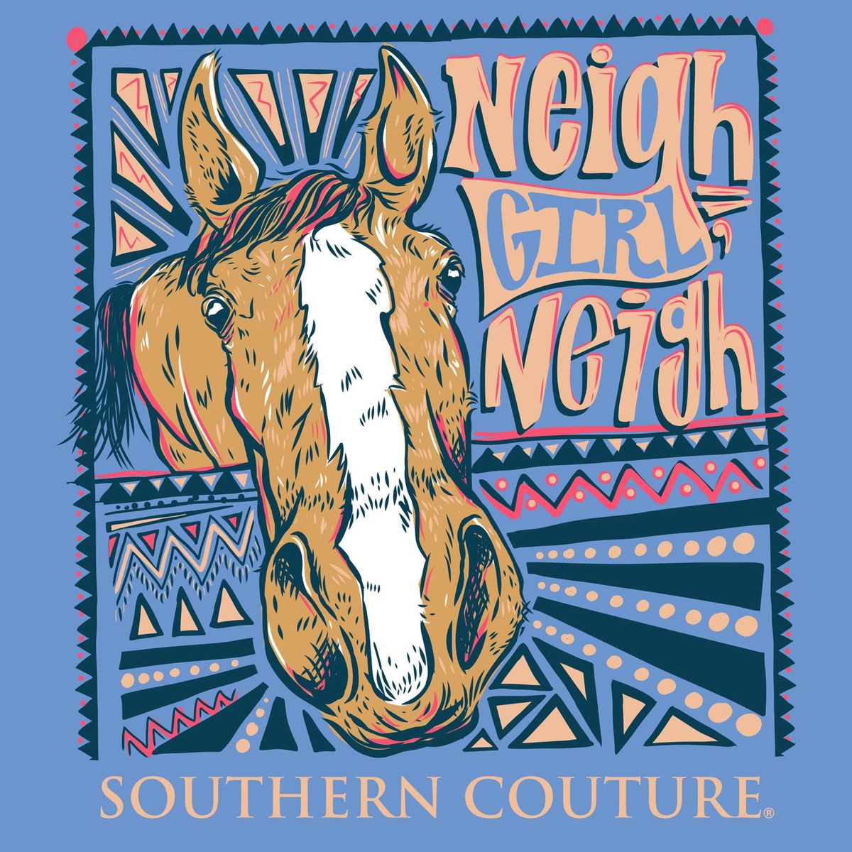 Southern Couture Classic Neigh Girl Horse T-Shirt