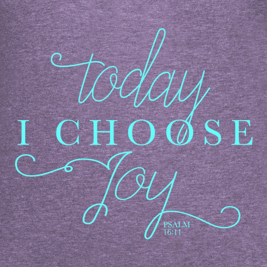Cherished Girl Grace &amp; Truth Today I Chose Joy Christian Long Sleeve Hoodie T Shirt