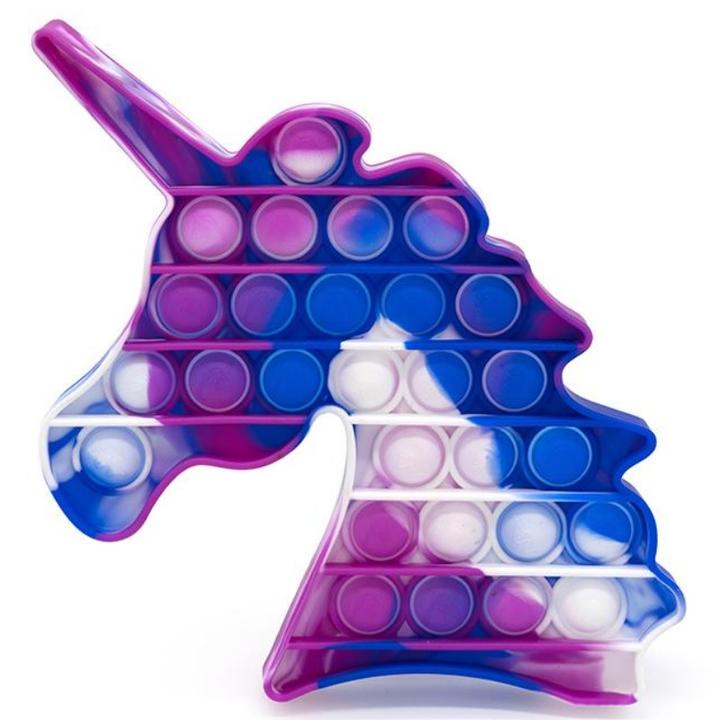 Unicorn Tie Dye Push Pop It Bubble Fidget Toy
