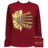 Girlie Girl Originals Preppy Waymaker Leopard Sunflower Long Sleeve T-Shirt