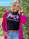 Texas True Threads Battle Together Breast Cancer Canvas T-Shirt