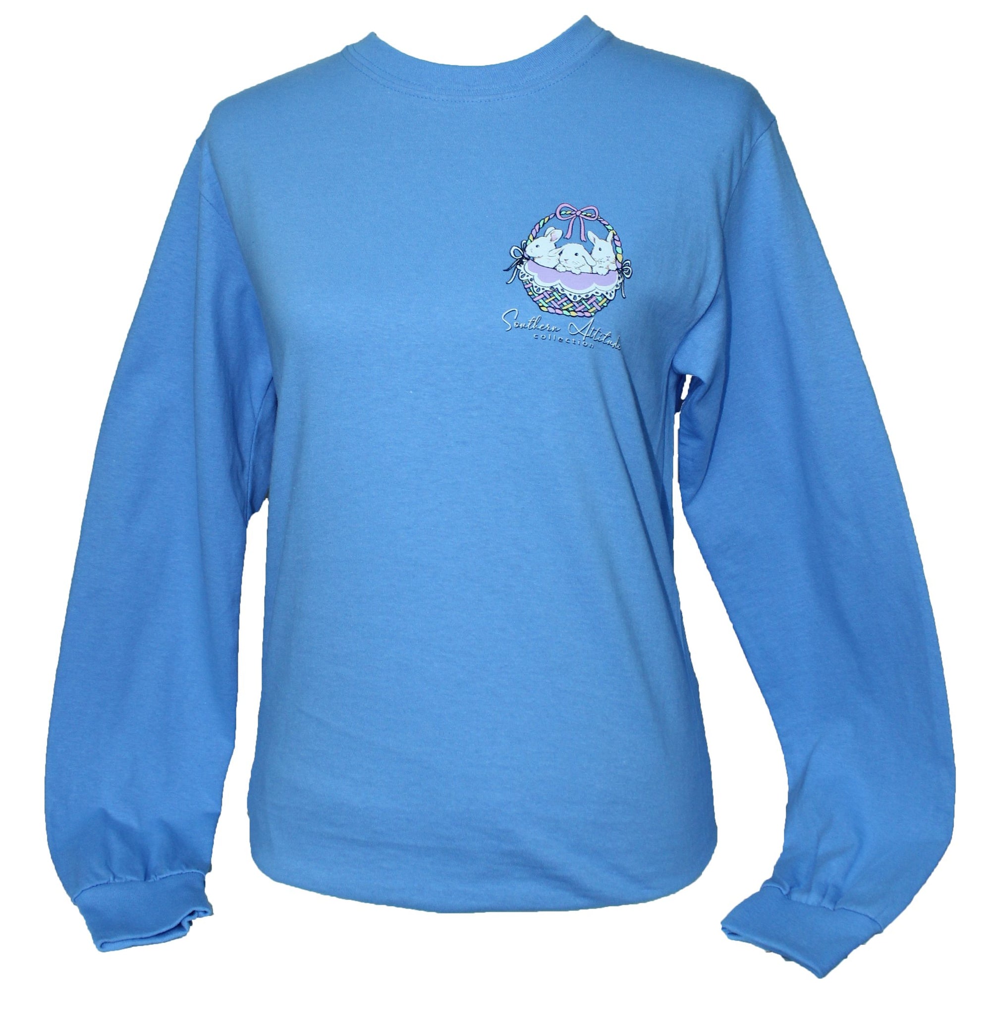 Southern Attitude Easter Basket Dog Long Sleeve T-Shirt