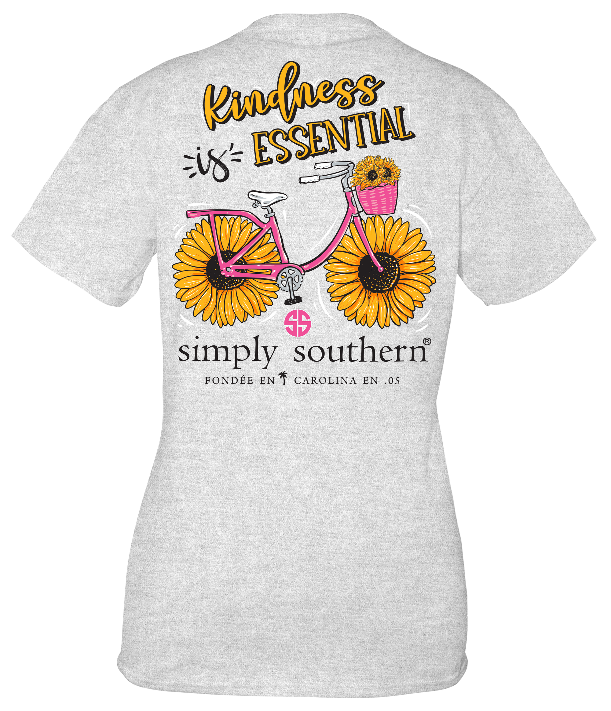 SALE Simply Southern Kindness Is Essential Sunflower T-Shirt