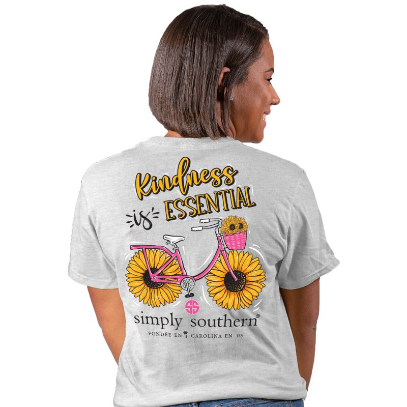SALE Simply Southern Kindness Is Essential Sunflower T-Shirt