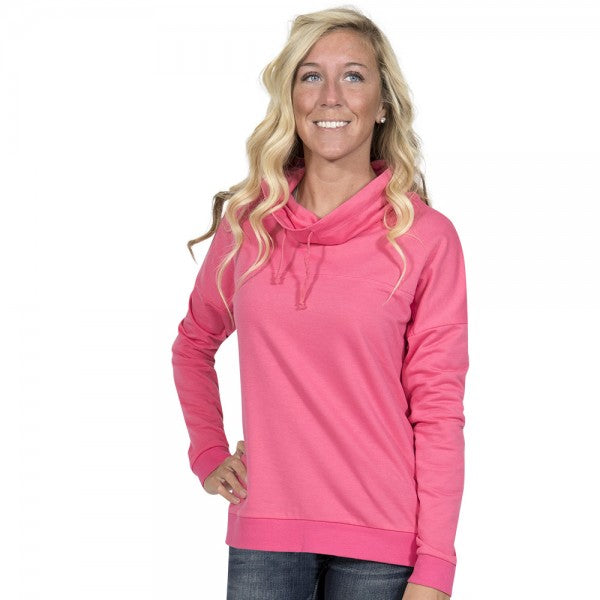 SALE Simply Southern Preppy Southern Mess Cowl Neck Pullover Hoodie T-Shirt