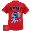 Girlie Girl Originals Preppy Land I Love Flag USA Camper T-Shirt