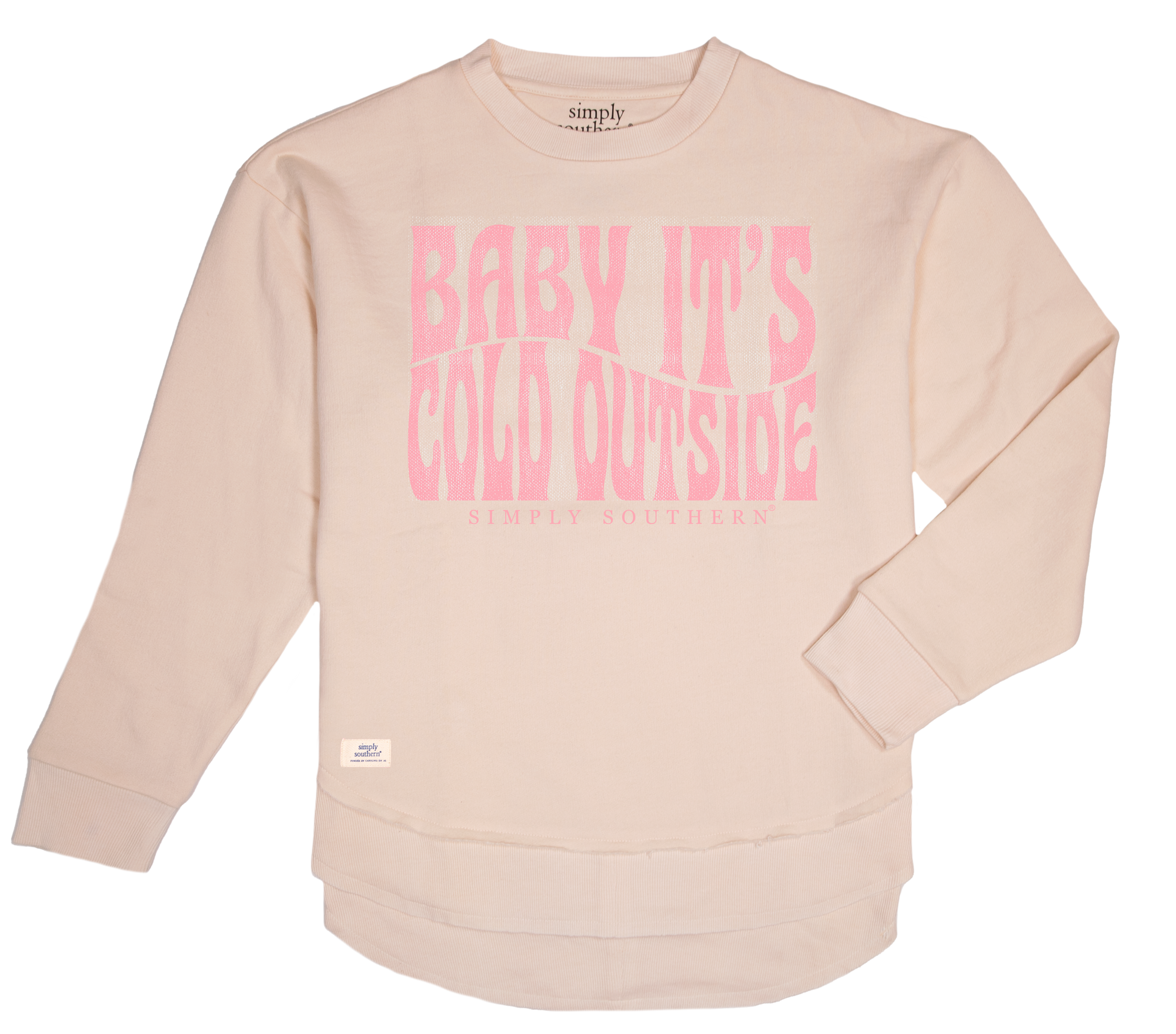 Simply Southern Cold Outside Long Sleeve Crew Sweatshirt