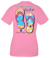 Sale Simply Southern Preppy Best Memories Are Made In Flip Flops T-Shirt