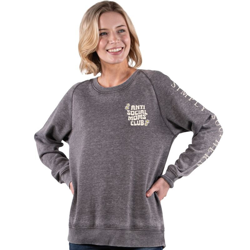 SALE Simply Southern Anti Social Moms Club Long Sleeve Crew Sweatshirt