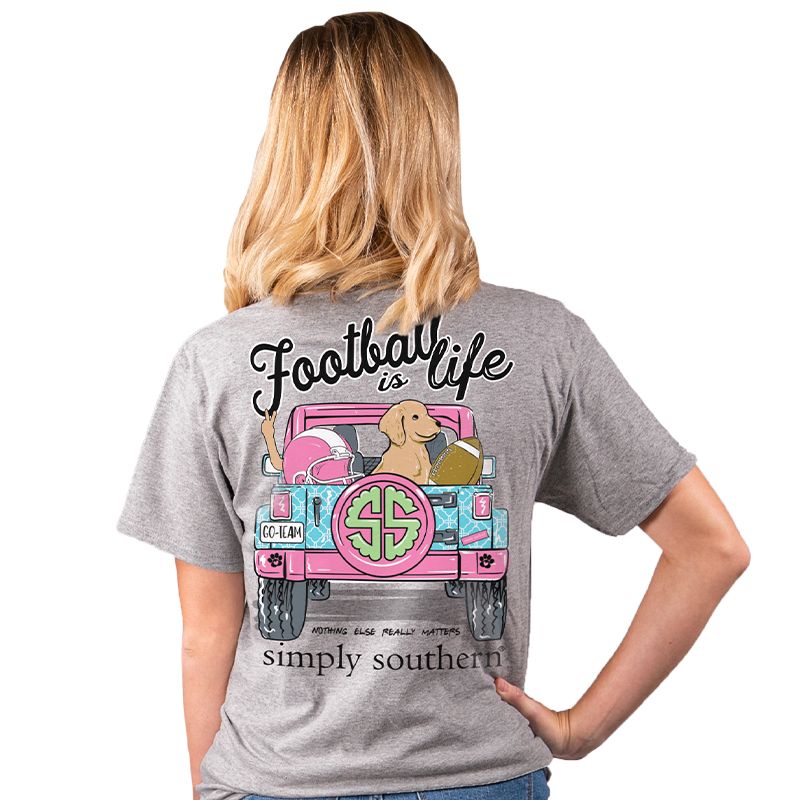 Simply Southern Preppy Football Is life T-Shirt