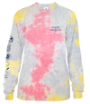 SALE Simply Southern Life Is Short Happy Tie Dye Long Sleeve T-Shirt