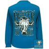 Girlie Girl Originals Heifer No Bull Long Sleeve Sapphire T-Shirt