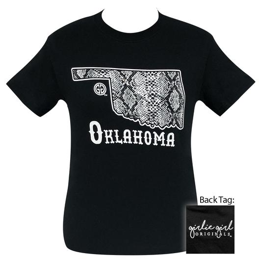 Girlie Girl Originals Preppy Oklahoma Snake Skin T-Shirt