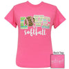 Girlie Girl Originals Preppy Love Softball Leopard Aztec T-Shirt