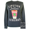 Girlie Girl Originals Preppy Lipstick Lattes and Leggings Long Sleeve T-Shirt