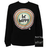 Girlie Girl Originals Be Happy Mandala Long Sleeve T-Shirt