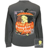 Girlie Girl Originals Puppy Dogs Pumpkin Fall Long Sleeve T-Shirt
