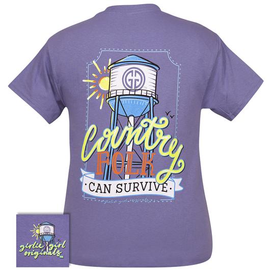 Girlie Girl Originals Preppy Country Folk Survive T-Shirt