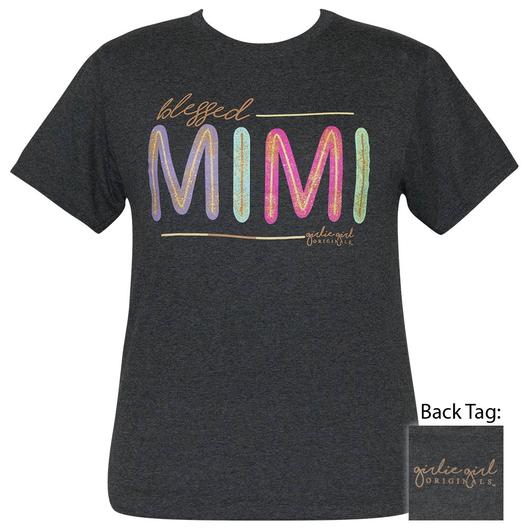 Girlie Girl Originals Preppy Blessed Mimi Glitter T-Shirt