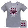 MSU Mississippi State Bulldogs Buffalo Plaid Logo Sports Grey T-Shirt