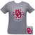 OU Oklahoma Sooners Buffalo Plaid Logo Sports Grey T-Shirt