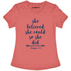 Grace &amp; Truth She Believed She Could Arrow Christian Cherished Girl Bright T Shirt