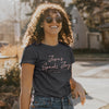 Cherished Girl Grace &amp; Truth Jesus Sparks Joy Girlie Christian Bright T Shirt