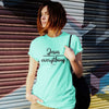 Cherished Girl Grace &amp; Truth Jesus Over Everything Girlie Christian Bright T Shirt