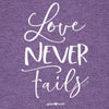 Cherished Girl Grace &amp; Truth Love Never Fails Christian T-Shirt