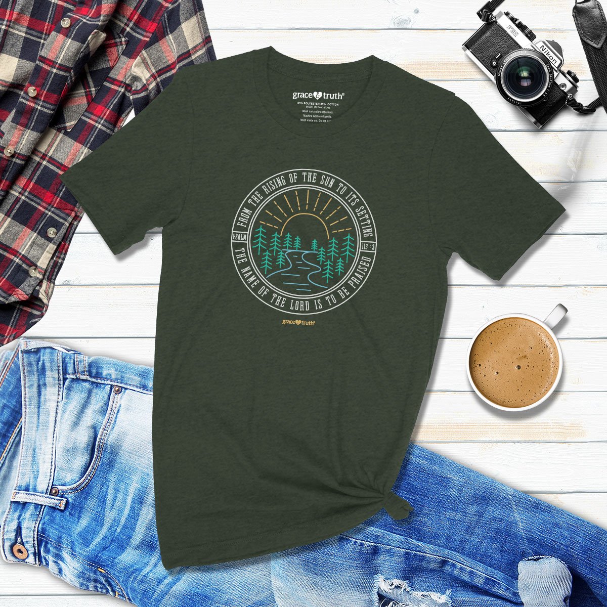 Cherished Girl Grace &amp; Truth The Name Of The Lord Christian T-Shirt