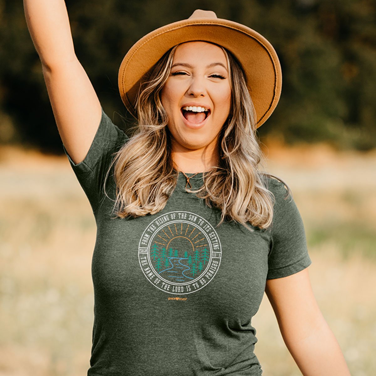 Cherished Girl Grace &amp; Truth The Name Of The Lord Christian T-Shirt