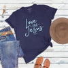 Cherished Girl Grace &amp; Truth Love like Jesus V-Neck Girlie Christian Bright T Shirt