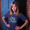 Cherished Girl Grace &amp; Truth Love like Jesus V-Neck Girlie Christian Bright T Shirt
