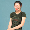 Cherished Girl Grace &amp; Truth Love Never Fails Christian V-Neck T-Shirt