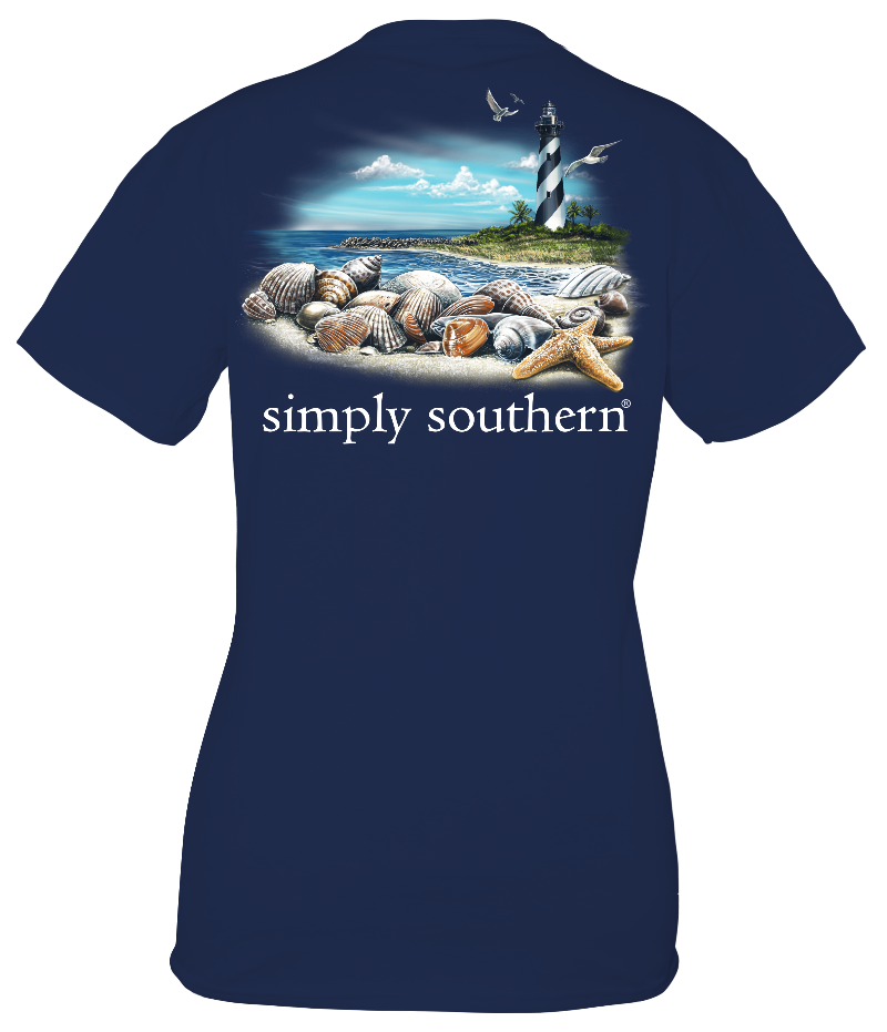 SALE Simply Southern Vintage Lighthouse Beach Unisex T-Shirt