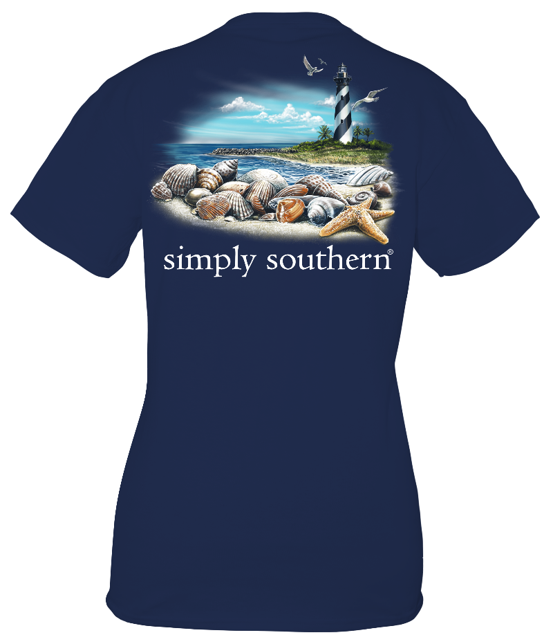 Simply Southern Vintage Lighthouse Beach Unisex T-Shirt