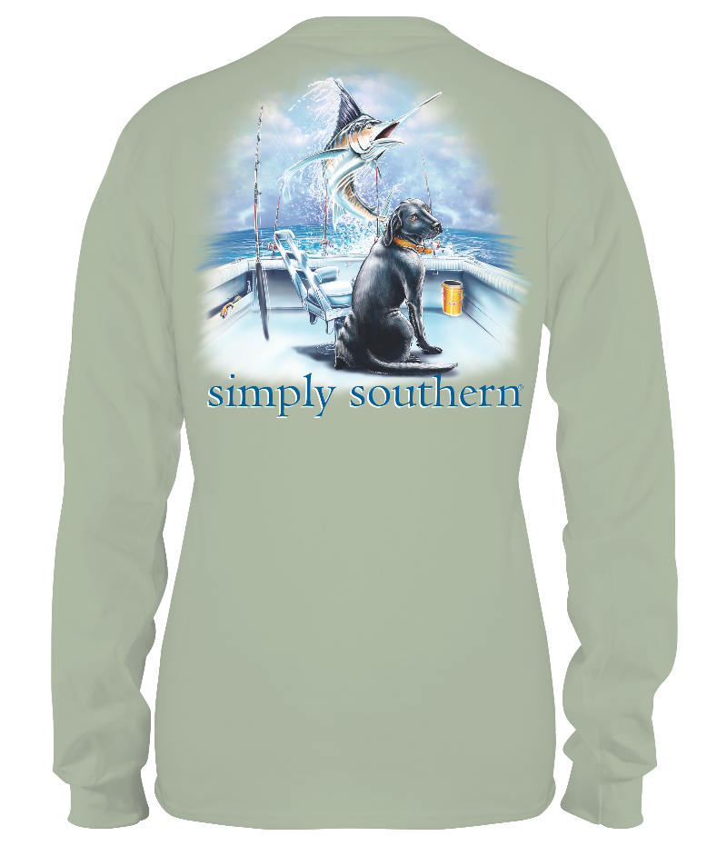 Simply Southern Boat Dog Long Sleeve Unisex T-Shirt