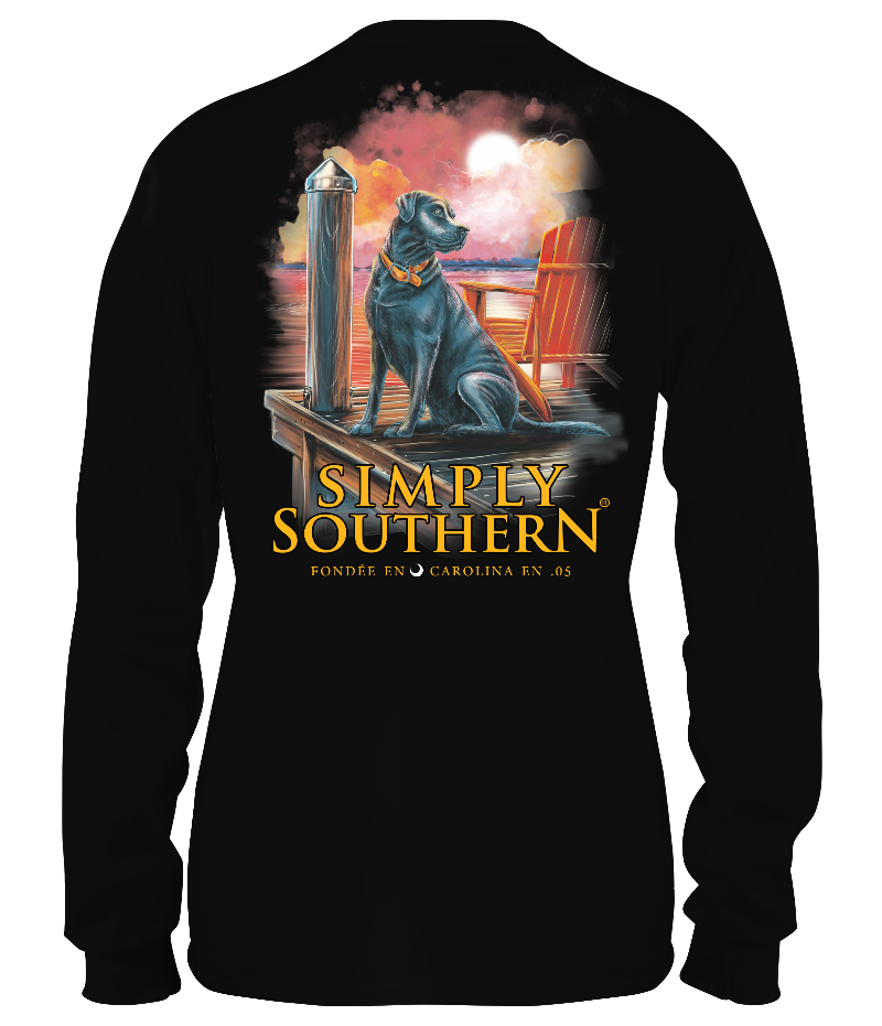 SALE Simply Southern Shore Dog Long Sleeve Unisex T-Shirt