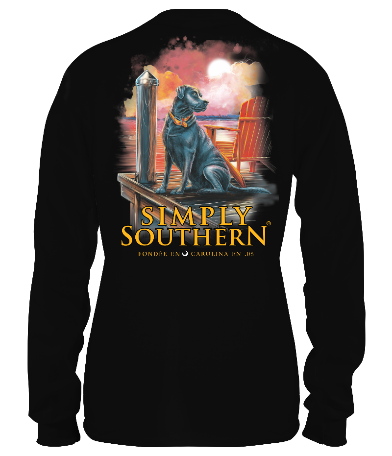 Simply Southern Shore Dog Long Sleeve Unisex T-Shirt